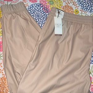 Like new XXL CALIA LEATHER JOGGERS